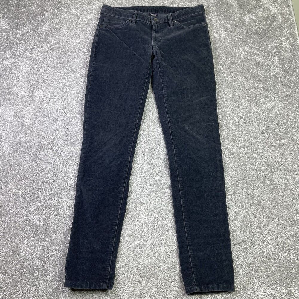 Patagonia Pants Women’s 30 Gray Skinny Fitted Corduroy Low Rise Outdoor